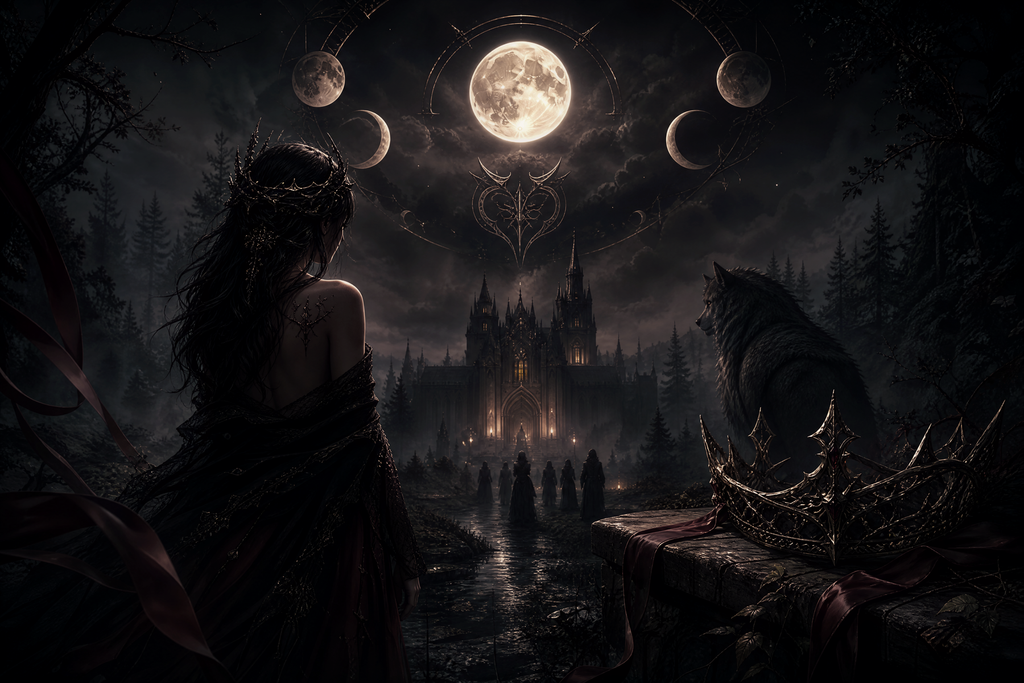Who Made Mela A Luna (Reverse Harem) - Blackcrest Books mood artwork